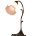 Meyda Lighting Lighting 15" High Pink Tiffany Pond Lily Accent Lamp