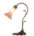 Meyda Lighting Lighting 15" High Pink Tiffany Pond Lily Accent Lamp