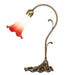 Meyda Lighting Lighting 15" High Pink/White Tiffany Pond Lily Accent Lamp