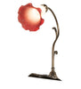 Meyda Lighting Lighting 15" High Pink/White Tiffany Pond Lily Accent Lamp