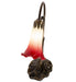 Meyda Lighting Lighting 15" High Seafoam/Cranberry Tiffany Pond Lily Accent Lamp