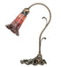 Meyda Lighting Lighting 15" High Stained Glass Pond Lily Accent Lamp