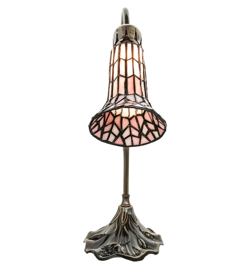 Meyda Lighting Lighting 15" High Stained Glass Pond Lily Accent Lamp