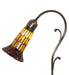Meyda Lighting Lighting 15" High Stained Glass Pond Lily Accent Lamp
