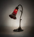 Meyda Lighting Lighting 15" High Stained Glass Pond Lily Accent Lamp