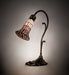Meyda Lighting Lighting 15" High Stained Glass Pond Lily Accent Lamp