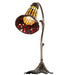 Meyda Lighting Lighting 15" High Stained Glass Pond Lily Accent Lamp