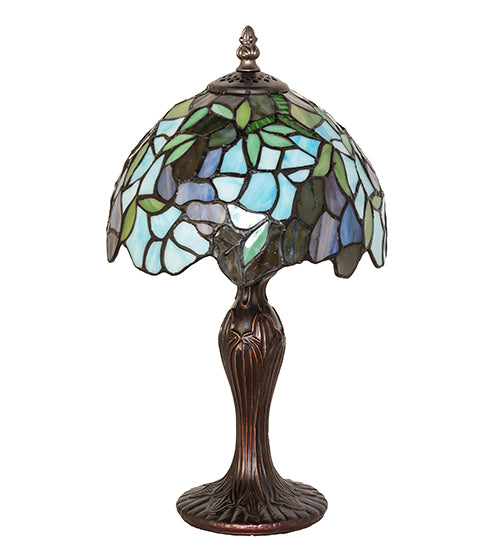 Meyda Lighting Lighting 15" High Tiffany Wisteria Mini Lamp