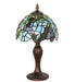 Meyda Lighting Lighting 15" High Tiffany Wisteria Mini Lamp