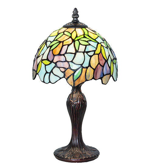 Meyda Lighting Lighting 15" High Tiffany Wisteria Mini Lamp
