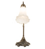 Meyda Lighting Lighting 15" High White Tiffany Pond Lily Accent Lamp
