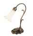 Meyda Lighting Lighting 15" High White Tiffany Pond Lily Accent Lamp