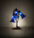 Meyda Lighting Lighting 16" High Blue Tiffany Pond Lily 3 Light Accent Lamp