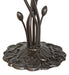 Meyda Lighting Lighting 16" High Blue/White Tiffany Pond Lily 5 Light Table Lamp