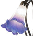 Meyda Lighting Lighting 16" High Blue/White Tiffany Pond Lily 5 Light Table Lamp
