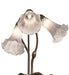 Meyda Lighting Lighting 16" High Gray Tiffany Pond Lily 3 Light Accent Lamp
