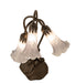 Meyda Lighting Lighting 16" High Gray Tiffany Pond Lily 3 Light Accent Lamp