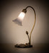 Meyda Lighting Lighting 16" High Gray Tiffany Pond Lily Accent Lamp