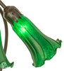 Meyda Lighting Lighting 16" High Green Tiffany Pond Lily 3 Light Accent Lamp