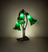 Meyda Lighting Lighting 16" High Green Tiffany Pond Lily 3 Light Accent Lamp