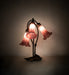 Meyda Lighting Lighting 16" High Lavender Pond Lily Tiffany Pond Lily 3 Light Accent Lamp