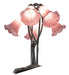 Meyda Lighting Lighting 16" High Lavender Tiffany Pond Lily 5 Light Table Lamp