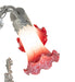 Meyda Lighting Lighting 16" High Pink/White Tiffany Pond Lily 2 Light Trellis Girl Accent Lamp