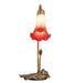 Meyda Lighting Lighting 16" High Seafoam/Cranberry Tiffany Pond Lily Accent Lamp