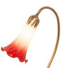 Meyda Lighting Lighting 16" High Seafoam/Cranberry Tiffany Pond Lily Accent Lamp