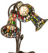Meyda Lighting Lighting 16" High Stained Glass Pond Lily 3 Light Accent Lamp