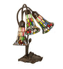 Meyda Lighting Lighting 16" High Stained Glass Pond Lily 3 Light Accent Lamp