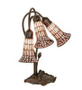 Meyda Lighting Lighting 16" High Stained Glass Pond Lily 3 Light Accent Lamp
