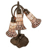 Meyda Lighting Lighting 16" High Stained Glass Pond Lily 3 Light Accent Lamp