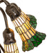 Meyda Lighting Lighting 16" High Stained Glass Pond Lily 3 Light Accent Lamp