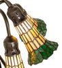 Meyda Lighting Lighting 16" High Stained Glass Pond Lily 3 Light Accent Lamp
