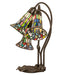 Meyda Lighting Lighting 16" High Stained Glass Pond Lily 3 Light Accent Lamp
