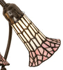 Meyda Lighting Lighting 16" High Stained Glass Pond Lily 3 Light Accent Lamp