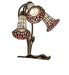 Meyda Lighting Lighting 16" High Stained Glass Pond Lily 3 Light Accent Lamp