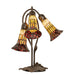 Meyda Lighting Lighting 16" High Stained Glass Pond Lily 3 Light Accent Lamp