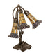 Meyda Lighting Lighting 16" High Stained Glass Pond Lily 3 Light Accent Lamp