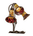 Meyda Lighting Lighting 16" High Stained Glass Pond Lily 3 Light Accent Lamp