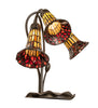 Meyda Lighting Lighting 16" High Stained Glass Pond Lily 3 Light Accent Lamp