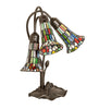 Meyda Lighting Lighting 16" High Stained Glass Pond Lily 3 Light Accent Lamp