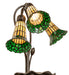 Meyda Lighting Lighting 16" High Stained Glass Pond Lily 3 Light Accent Lamp