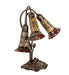 Meyda Lighting Lighting 16" High Stained Glass Pond Lily 3 Light Accent Lamp