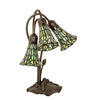 Meyda Lighting Lighting 16" High Stained Glass Pond Lily 3 Light Accent Lamp