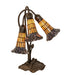 Meyda Lighting Lighting 16" High Stained Glass Pond Lily 3 Light Accent Lamp