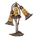 Meyda Lighting Lighting 16" High Stained Glass Pond Lily 3 Light Accent Lamp