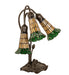 Meyda Lighting Lighting 16" High Stained Glass Pond Lily 3 Light Accent Lamp