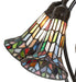 Meyda Lighting Lighting 16" High Stained Glass Pond Lily 5 Light Table Lamp